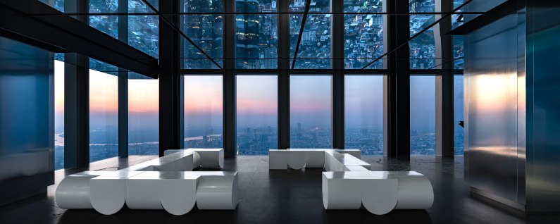 MahaNakhon Observation Deck Interior Design By b|u|g Studio